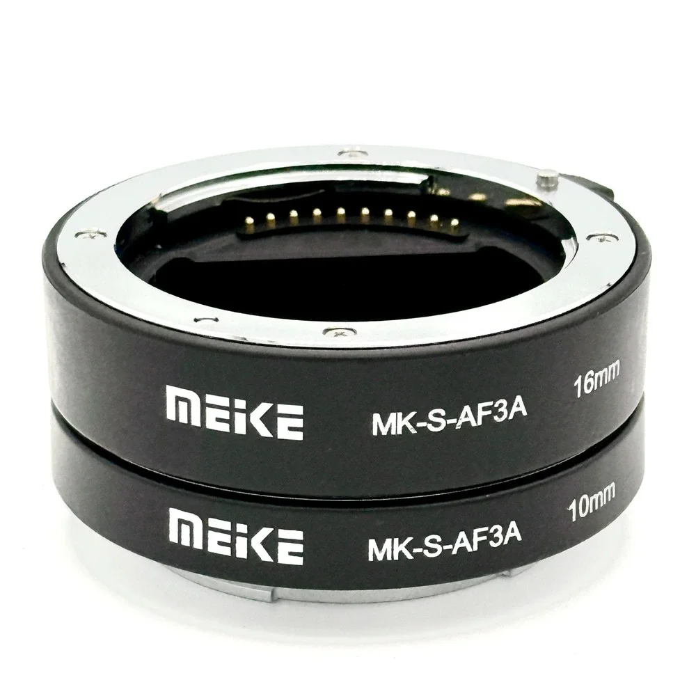 Meike Sony MK-S-AF3A Auto Focus Macro Extension Tube Set Photography 10mm 16mm